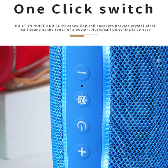 T&G TG287 LED Flashing Light Bluetooth Speaker Portable Wireless Stereo Bass Subwoofer FM / TF / USB(Gray)