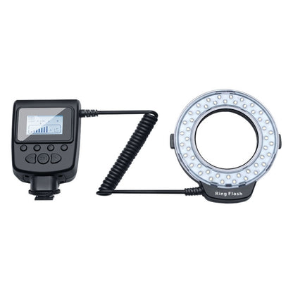 HD-130 Macro LED Ring Flash Light with 8 Different Sizes Adapter Ring (40.5 / 52 / 55 / 58 / 62 / 67 / 72 / 77mm)  & 3 x Color Diffuser - free shipping - PMC Jewellery - Order now!