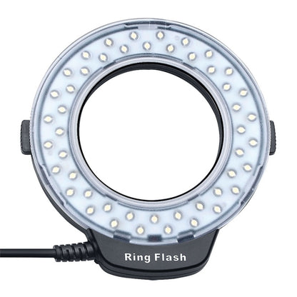 HD-130 Macro LED Ring Flash Light with 8 Different Sizes Adapter Ring (40.5 / 52 / 55 / 58 / 62 / 67 / 72 / 77mm)  & 3 x Color Diffuser - free shipping - PMC Jewellery - Order now!