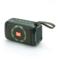 T&G TG193 Portable Bluetooth Speaker LED Light Waterproof Outdoor Subwoofer Support TF Card / FM Radio / AUX(Green) - free shipping - PMC Jewellery - Order now!