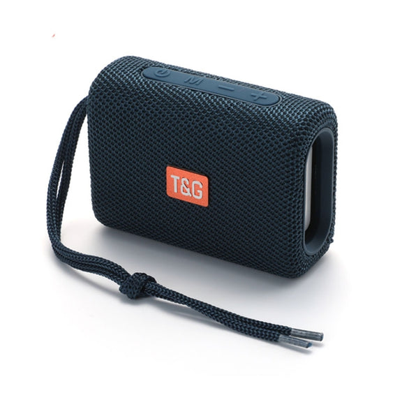 T&G TG313 Portable Outdoor Water-resistant Bluetooth Speaker Subwoofer Support TF Card FM Radio AUX(Blue)