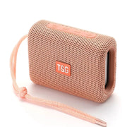 T&G TG313 Portable Outdoor Water-resistant Bluetooth Speaker Subwoofer Support TF Card FM Radio AUX(Rose Gold)