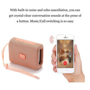 T&G TG313 Portable Outdoor Water-resistant Bluetooth Speaker Subwoofer Support TF Card FM Radio AUX(Rose Gold)