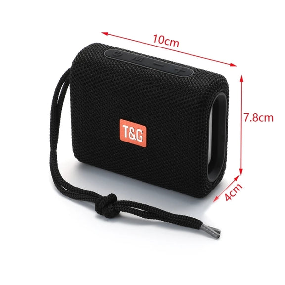 T&G TG313 Portable Outdoor Water-resistant Bluetooth Speaker Subwoofer Support TF Card FM Radio AUX(Rose Gold)