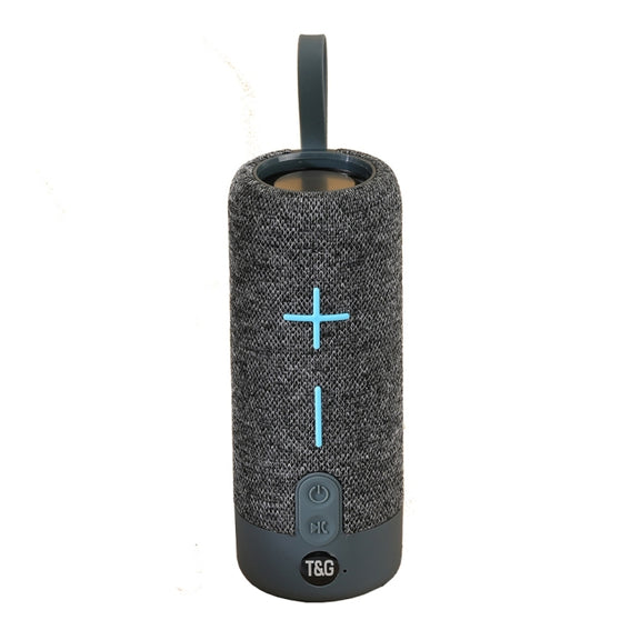 T&G TG619 Portable Bluetooth Wireless Speaker Water-resistant Outdoor Bass Subwoofer Support AUX TF USB(Gray)