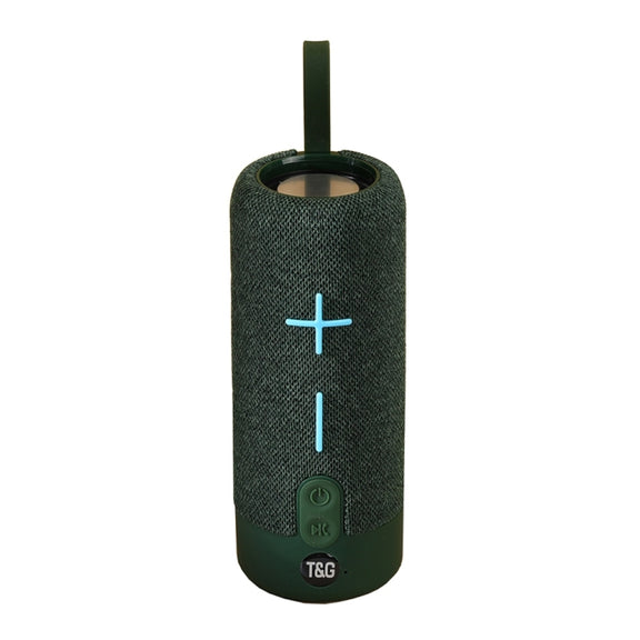 T&G TG619 Portable Bluetooth Wireless Speaker Water-resistant Outdoor Bass Subwoofer Support AUX TF USB(Green)