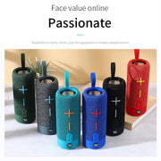 T&G TG619 Portable Bluetooth Wireless Speaker Water-resistant Outdoor Bass Subwoofer Support AUX TF USB(Peacock Blue)