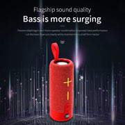 T&G TG619 Portable Bluetooth Wireless Speaker Water-resistant Outdoor Bass Subwoofer Support AUX TF USB(Gray)