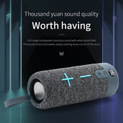 T&G TG619 Portable Bluetooth Wireless Speaker Water-resistant Outdoor Bass Subwoofer Support AUX TF USB(Gray)