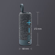 T&G TG619 Portable Bluetooth Wireless Speaker Water-resistant Outdoor Bass Subwoofer Support AUX TF USB(Black)