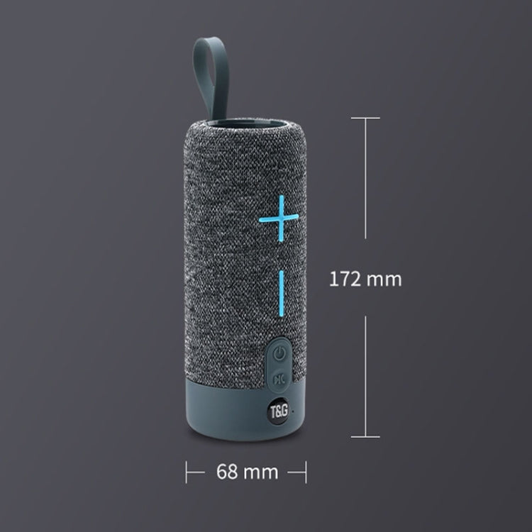 T&G TG619 Portable Bluetooth Wireless Speaker Water-resistant Outdoor Bass Subwoofer Support AUX TF USB(Black)