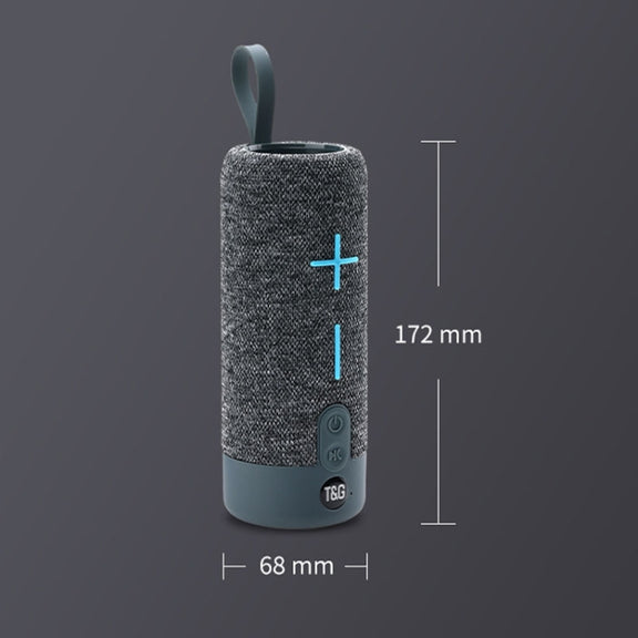 T&G TG619 Portable Bluetooth Wireless Speaker Water-resistant Outdoor Bass Subwoofer Support AUX TF USB(Red)