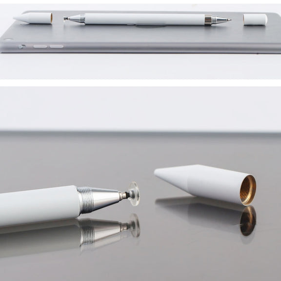 AT-26 2 in 1 Mobile Phone Touch Screen Capacitive Pen Writing Pen with 1 Pen Tip(Blue)