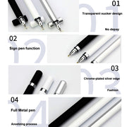 AT-26 2 in 1 Mobile Phone Touch Screen Capacitive Pen Writing Pen with 1 Pen Tip(Blue)