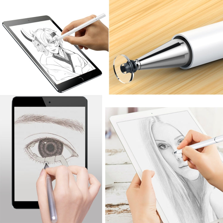 AT-26 2 in 1 Mobile Phone Touch Screen Capacitive Pen Writing Pen with 1 Pen Tip(Blue)