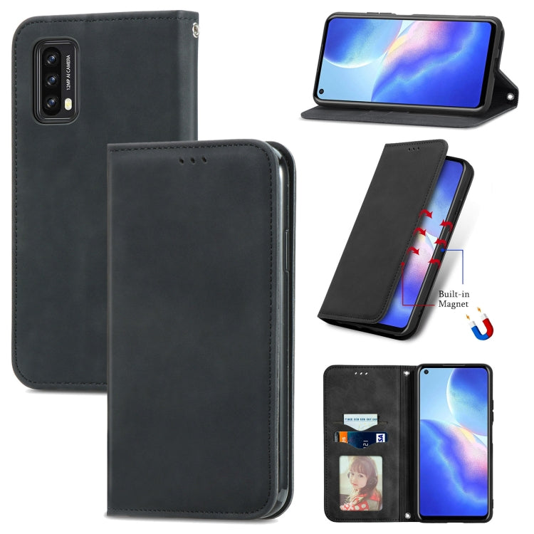 For Blackview A90 Retro Skin Feel Business Magnetic Horizontal Flip Leather Case with Holder & Card Slots & Wallet & Photo Frame(Black) - More Brand by PMC TechLife | Online Shopping South Africa | PMC TechLife | Buy Now Pay Later Mobicred