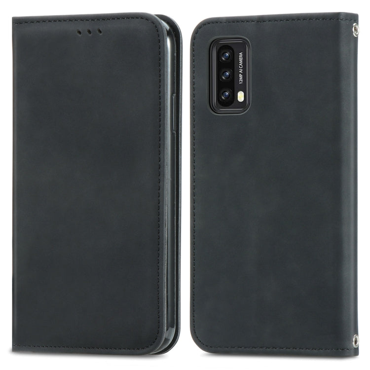 For Blackview A90 Retro Skin Feel Business Magnetic Horizontal Flip Leather Case with Holder & Card Slots & Wallet & Photo Frame(Black)