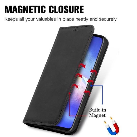 For Blackview A90 Retro Skin Feel Business Magnetic Horizontal Flip Leather Case with Holder & Card Slots & Wallet & Photo Frame(Black)