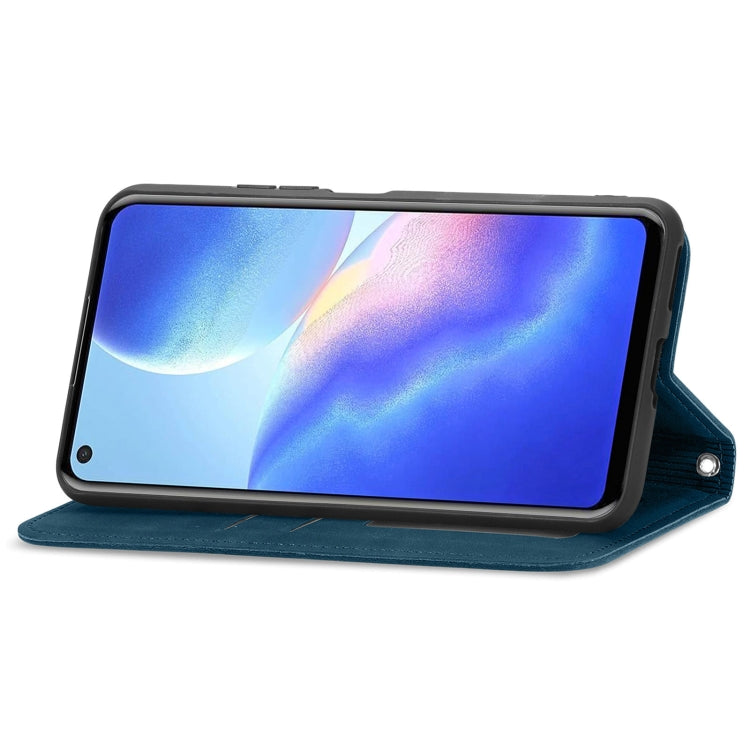 For Blackview A90 Retro Skin Feel Business Magnetic Horizontal Flip Leather Case with Holder & Card Slots & Wallet & Photo Frame(Blue) - More Brand by PMC TechLife | Online Shopping South Africa | PMC TechLife | Buy Now Pay Later Mobicred