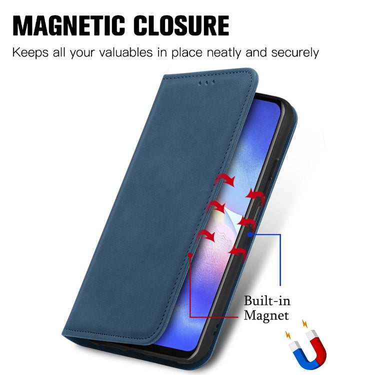 For Blackview A90 Retro Skin Feel Business Magnetic Horizontal Flip Leather Case with Holder & Card Slots & Wallet & Photo Frame(Blue) - More Brand by PMC TechLife | Online Shopping South Africa | PMC TechLife | Buy Now Pay Later Mobicred