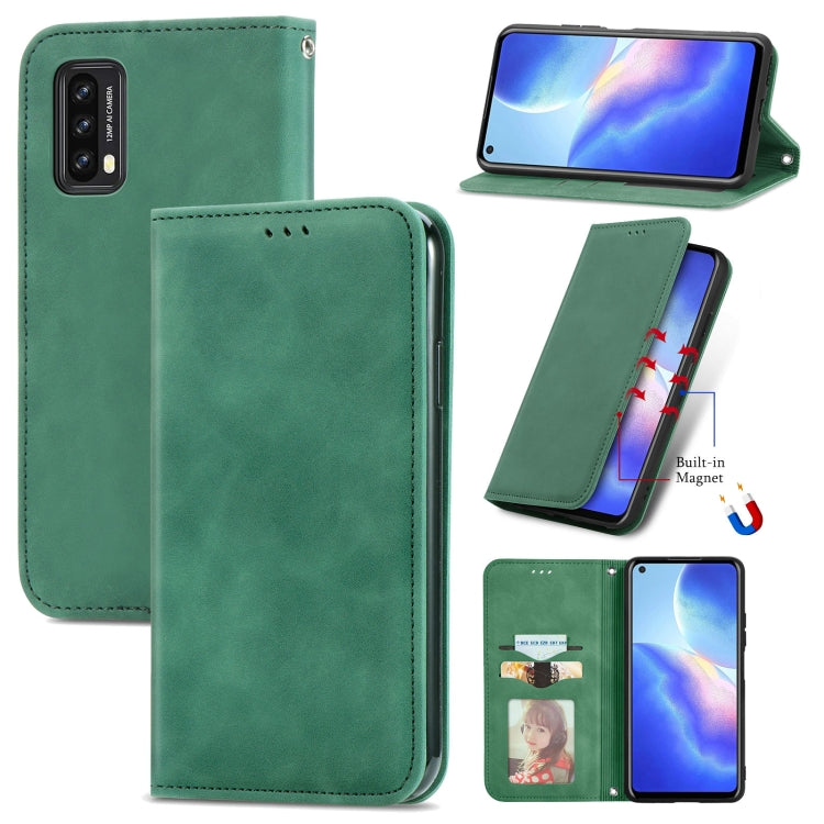 For Blackview A90 Retro Skin Feel Business Magnetic Horizontal Flip Leather Case with Holder & Card Slots & Wallet & Photo Frame(Green) - More Brand by PMC TechLife | Online Shopping South Africa | PMC TechLife | Buy Now Pay Later Mobicred