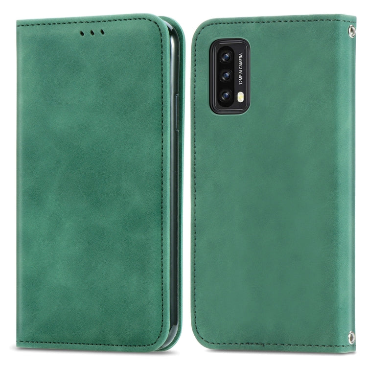 For Blackview A90 Retro Skin Feel Business Magnetic Horizontal Flip Leather Case with Holder & Card Slots & Wallet & Photo Frame(Green)