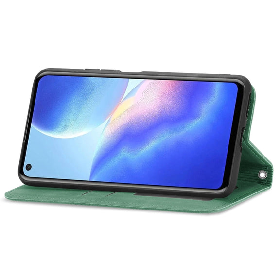 For Blackview A90 Retro Skin Feel Business Magnetic Horizontal Flip Leather Case with Holder & Card Slots & Wallet & Photo Frame(Green)