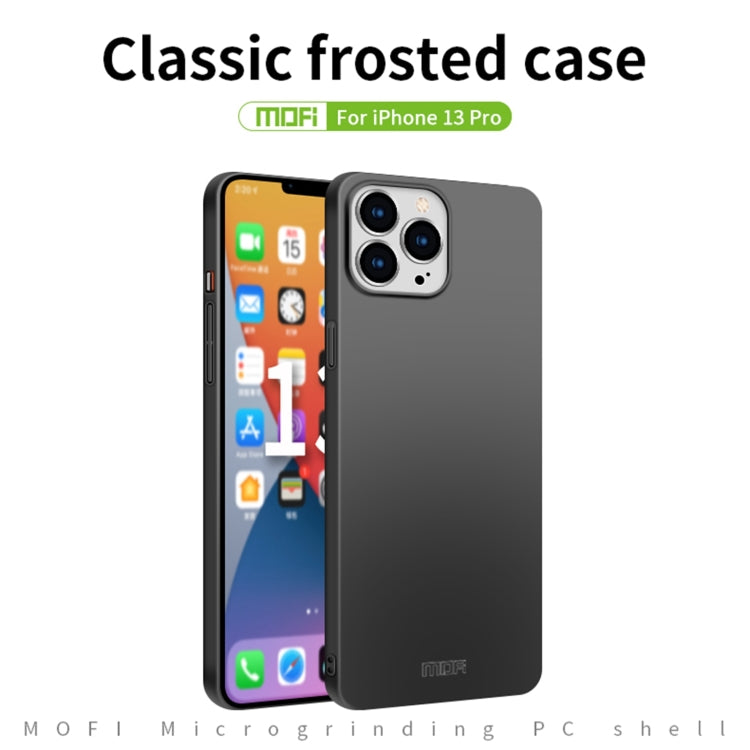 For iPhone 13 Pro MOFI Frosted PC Ultra-thin Hard Case(Gold) - free shipping - PMC TechLife - Order now!
