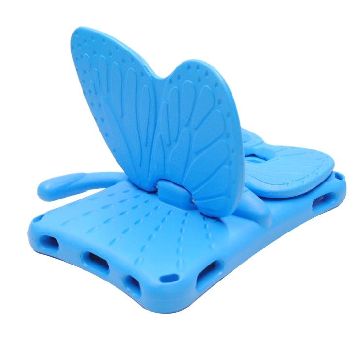 For Huawei MediaPad M5 8.4 / M6 8.4/ M3 8.0 / M3 8.4 / T3 8.0 / Honor Waterplay 8.0 Butterfly Kickstand EVA Children Tablet Case(Blue)