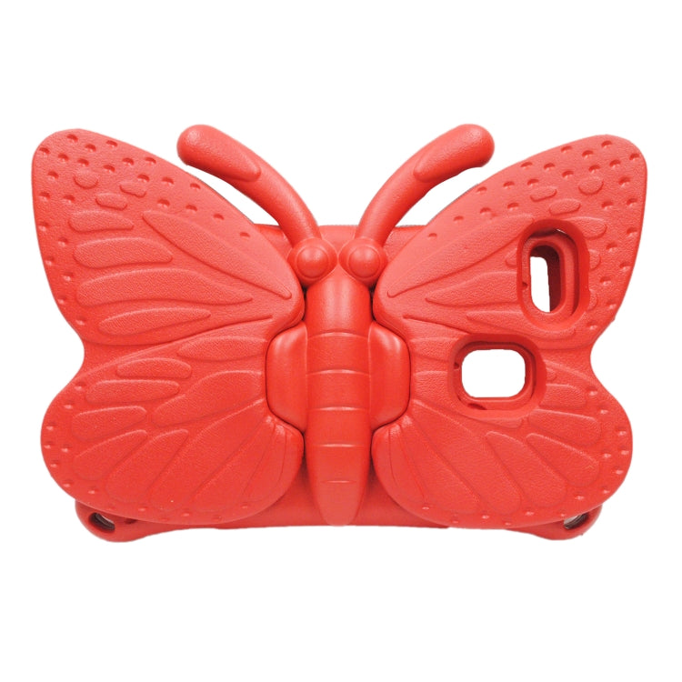 For Huawei MediaPad M5 8.4 / M6 8.4/ M3 8.0 / M3 8.4 / T3 8.0 / Honor Waterplay 8.0 Butterfly Kickstand EVA Children Tablet Case(Red)