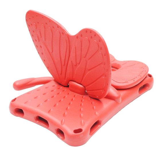 For Huawei MediaPad M5 8.4 / M6 8.4/ M3 8.0 / M3 8.4 / T3 8.0 / Honor Waterplay 8.0 Butterfly Kickstand EVA Children Tablet Case(Red)