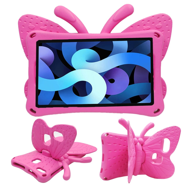 For Huawei MediaPad M5 8.4 / M6 8.4/ M3 8.0 / M3 8.4 / T3 8.0 / Honor Waterplay 8.0 Butterfly Kickstand EVA Children Tablet Case(RoseRed) - free shipping - PMC TechLife - Order now!