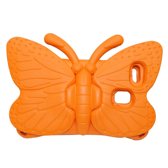 For Huawei MediaPad M5 8.4 / M6 8.4/ M3 8.0 / M3 8.4 / T3 8.0 / Honor Waterplay 8.0 Butterfly Kickstand EVA Children Tablet Case(Orange)