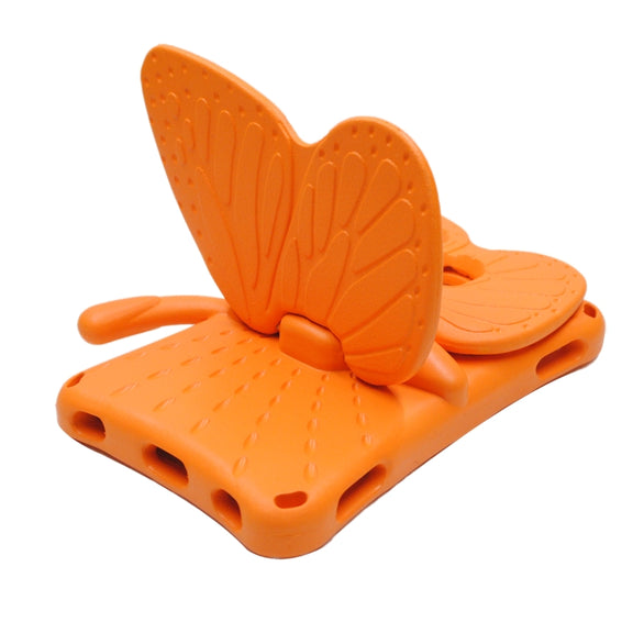 For Huawei MediaPad M5 8.4 / M6 8.4/ M3 8.0 / M3 8.4 / T3 8.0 / Honor Waterplay 8.0 Butterfly Kickstand EVA Children Tablet Case(Orange)
