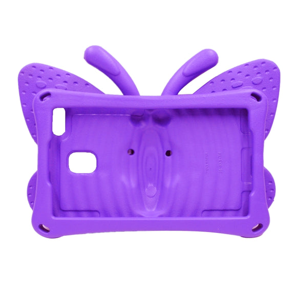 For Huawei MediaPad M5 8.4 / M6 8.4/ M3 8.0 / M3 8.4 / T3 8.0 / Honor Waterplay 8.0 Butterfly Kickstand EVA Children Tablet Case(Purple)