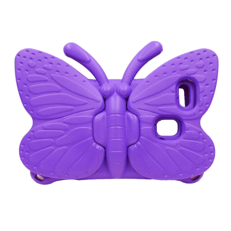 For Huawei MediaPad M5 8.4 / M6 8.4/ M3 8.0 / M3 8.4 / T3 8.0 / Honor Waterplay 8.0 Butterfly Kickstand EVA Children Tablet Case(Purple)