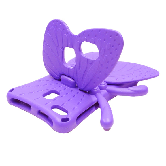For Huawei MediaPad M5 8.4 / M6 8.4/ M3 8.0 / M3 8.4 / T3 8.0 / Honor Waterplay 8.0 Butterfly Kickstand EVA Children Tablet Case(Purple)
