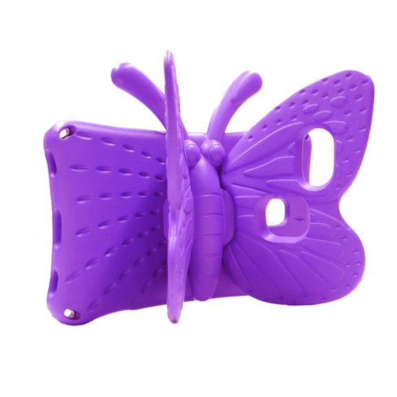 For Huawei MediaPad M5 8.4 / M6 8.4/ M3 8.0 / M3 8.4 / T3 8.0 / Honor Waterplay 8.0 Butterfly Kickstand EVA Children Tablet Case(Purple)