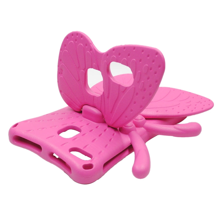 For Lenovo Tab E8 TB8304F / N 8.0 Butterfly Bracket Style EVA Children Falling Proof Cover Protective Case(RoseRed) - Lenovo by PMC TechLife | Online Shopping South Africa | PMC TechLife | Buy Now Pay Later Mobicred