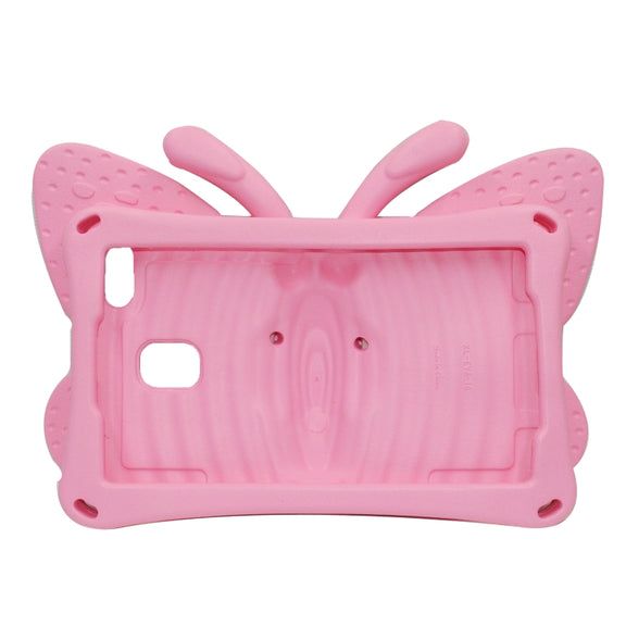 For Lenovo Tab E8 TB8304F / N 8.0 Butterfly Bracket Style EVA Children Falling Proof Cover Protective Case(Pink)