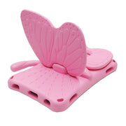 For Lenovo Tab E8 TB8304F / N 8.0 Butterfly Bracket Style EVA Children Falling Proof Cover Protective Case(Pink)