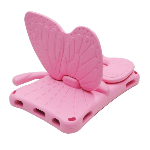 For Lenovo Tab E8 TB8304F / N 8.0 Butterfly Bracket Style EVA Children Falling Proof Cover Protective Case(Pink)