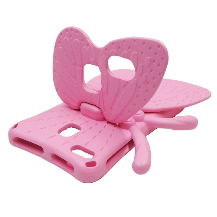 For Lenovo Tab E8 TB8304F / N 8.0 Butterfly Bracket Style EVA Children Falling Proof Cover Protective Case(Pink) - Lenovo by PMC TechLife | Online Shopping South Africa | PMC TechLife | Buy Now Pay Later Mobicred