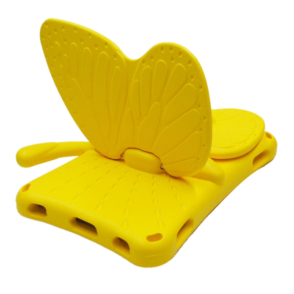 For Lenovo Tab E8 TB8304F / N 8.0 Butterfly Bracket Style EVA Children Falling Proof Cover Protective Case(Yellow)