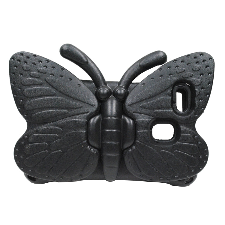 For Amazon Kindle Fire HD 8 2020 Butterfly Bracket Style EVA Children Falling Proof Cover Protective Case(Black)