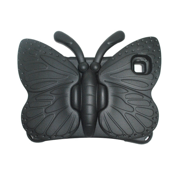 For Huawei MatePad T 10s 10.1 / T10 9.7 Butterfly Bracket Style EVA Children Falling Proof Cover Protective Case(Black)