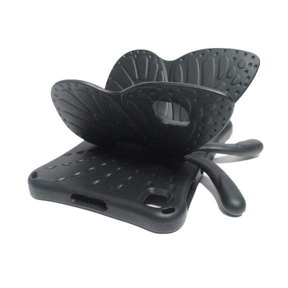 For Huawei MatePad T 10s 10.1 / T10 9.7 Butterfly Bracket Style EVA Children Falling Proof Cover Protective Case(Black)