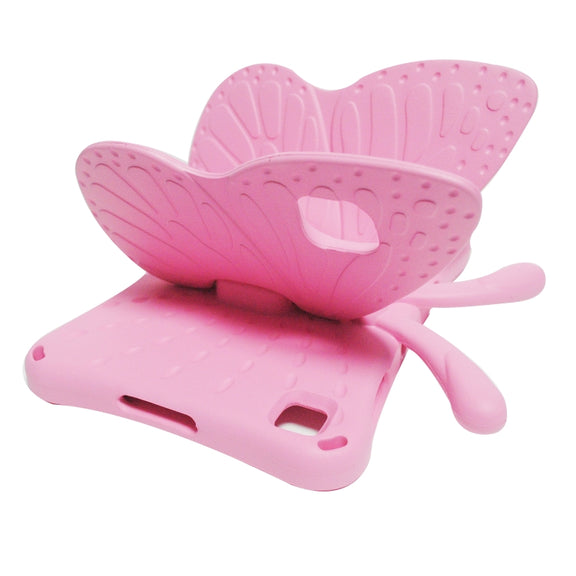 For Huawei MatePad T 10s 10.1 / T10 9.7 Butterfly Bracket Style EVA Children Falling Proof Cover Protective Case(Pink)