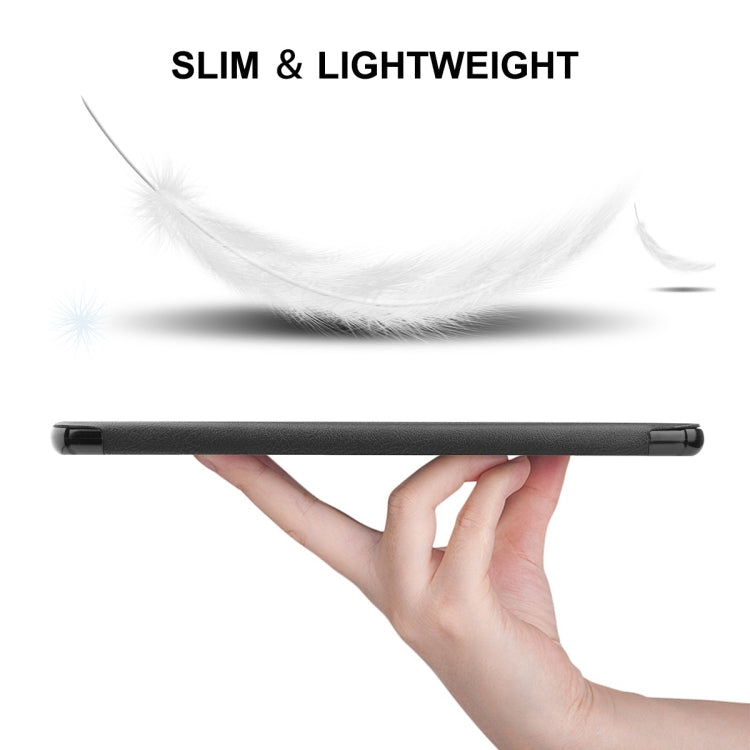 For Honor Tablet V7 Pro ENKAY Custer Texture Horizontal Flip PU+PC Leather Case with Three-folding Holder & Sleep / Wake-up Function(Dark Blue) - Honor by ENKAY | Online Shopping South Africa | PMC TechLife | Buy Now Pay Later Mobicred