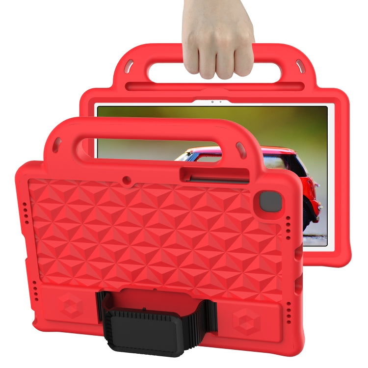 For Lenovo Tab M10 Plus TB-X606 10.3 Diamond Series EVA Anti-Fall Shockproof Sleeve Protective Shell Case with Holder & Strap(Red) - Lenovo by PMC TechLife | Online Shopping South Africa | PMC TechLife | Buy Now Pay Later Mobicred